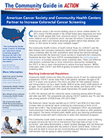 First page of the American Cancer Society Colorectal Cancer Screening In Action story