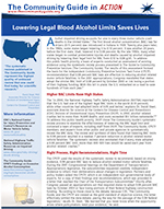 First page of the Lowering Blood Alcohol Limits In Action story