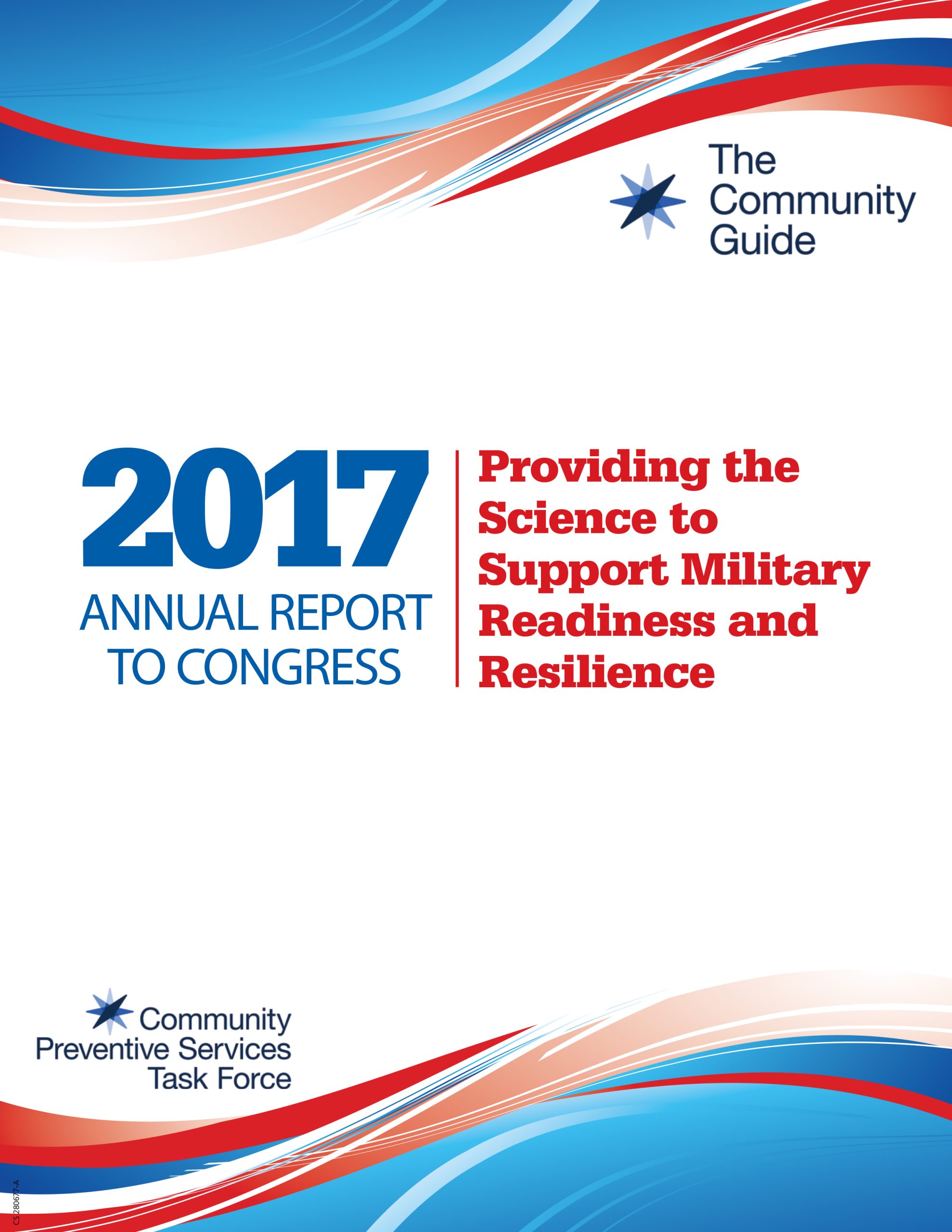 The cover of the 2017 CPSTF Annual Report to Congress