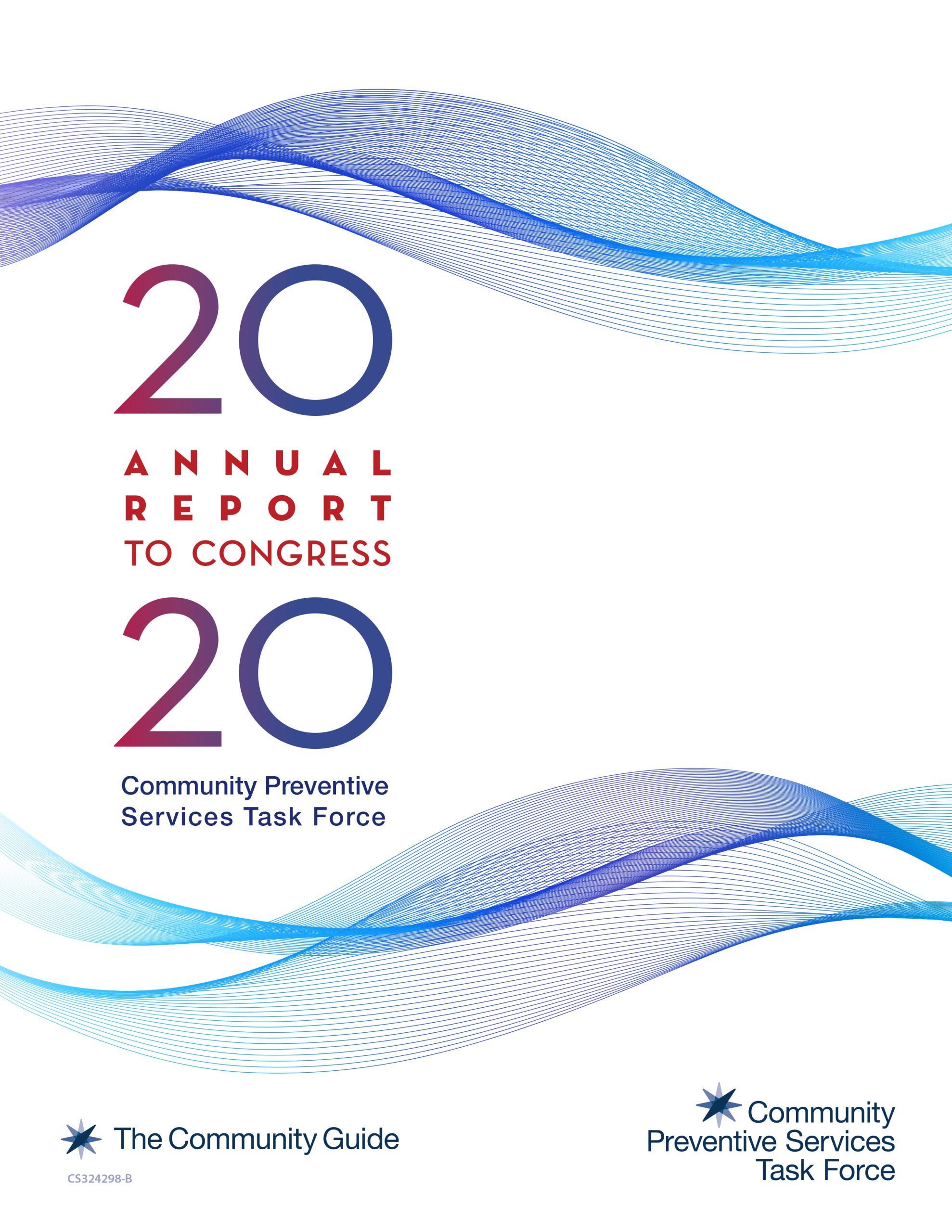 The cover of the 2020 CPSTF Annual Report to Congress