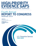 Cover of the 2014 USPSTF Annual Report to Congress