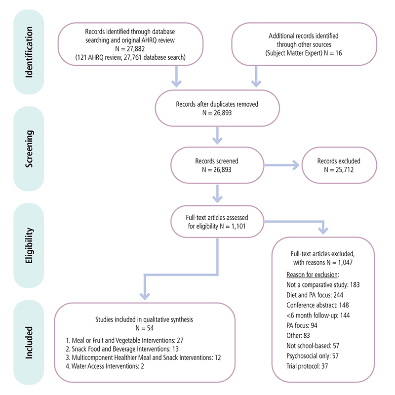 Preferred Reporting Items for Systematic Reviews and Meta-Analyses (PRISMA) Flowchart Example. Visit Accessibility Appendix note F for more information.