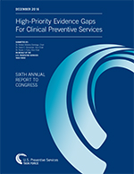 Cover of the 2016 USPSTF Annual Report to Congress